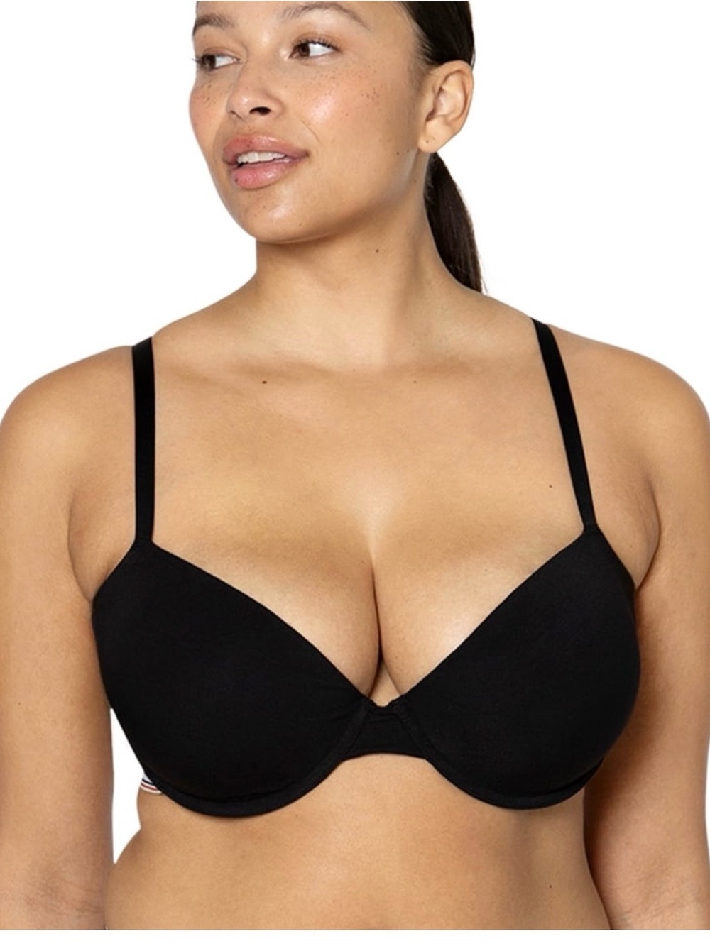 Fruit of the Loom Black Lightly Padded T-Shirt Bra